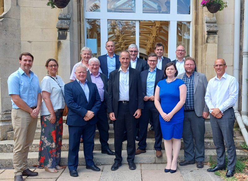 Bill Esterson MP with local business leaders in Peterborough